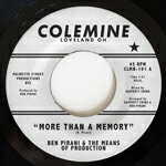 BEN PIRANI / MORE THAN A MEMORY (LTD / WHITE LABEL VINYL) (7