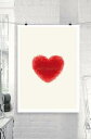 【SALE セール】THE MOTIVATED TYPE | RED LOVE HEART POLYGONS COLOR VALENTINE | A3 アートプリント/ポスター