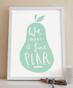 【SALE セール】【メール便送料無料】OLD ENGLISH CO. | PEAR PRINT (DUCK EGG/WHITE BACKGROUND) | A...