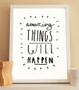 【SALE セール】OLD ENGLISH CO. | AMAZING THINGS PRINT (BLACK/WHITE BACKGROUND) | A3 ア...