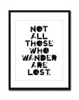 【SALE セール】【メール便送料無料】THE LOVE SHOP | NOT ALL THOSE WHO WANDER ARE LOST | A4 アートプリント/ポスター