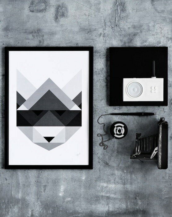 ں߸˻Ĥ1SILKE BONDE | RACCOON POSTER | ݥ (50x70cm)