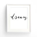 【SALE セール】THE LOVE SHOP | SIMPLY DREAM | A2 アートプリント/ポスター【白黒 モノクロ 北欧 シンプル おしゃれ イン...