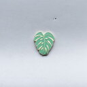 【SALE セール】HANDMADE SAM*MADE | MONSTERA LEAF LAPEL PIN (tea green) | ピンバッジ(4)