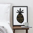 【SALE セール】OLD ENGLISH CO. | PINEAPPLE OF MY EYE | A3 アートプリント/ポスター【ロンドン 北欧 シンプル パ...