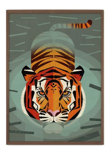 HUMAN EMPIRE | DIETER BRAUN | SWIMMING TIGER POSTER | ポスター (50x70cm)