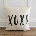 ySALE Z[zLINEN AND IVORY | XOXO PILLOW COVER | NbVJo[