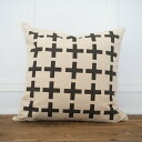 【SALE セール】LINEN AND IVORY | MULTIPLE SWISS CROSS PILLOW COVER | クッションカバー