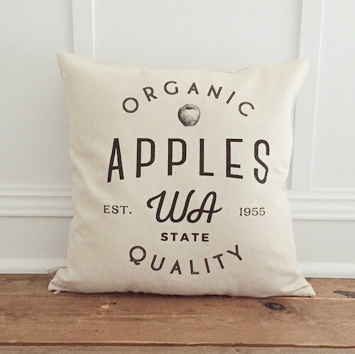 ySALE Z[zLINEN AND IVORY | ORGANIC APPLE PILLOW COVER | NbVJo[