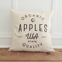 【SALE セール】LINEN AND IVORY | ORGANIC APPLE PILLOW COVER | クッションカバー
