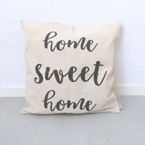 ySALE Z[zLINEN AND IVORY | HOME SWEET HOME PILLOW COVER | NbVJo[