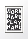 【SALE セール】PROJECT NORD | PLAY HARD | アートプリント/ポスター (50x70cm)【北欧 デンマーク シンプル おしゃれ】