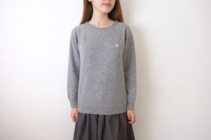 Rakuten - 【SALE セール】YUKI | ワンポイントニット (グレー) | セーター ユキ