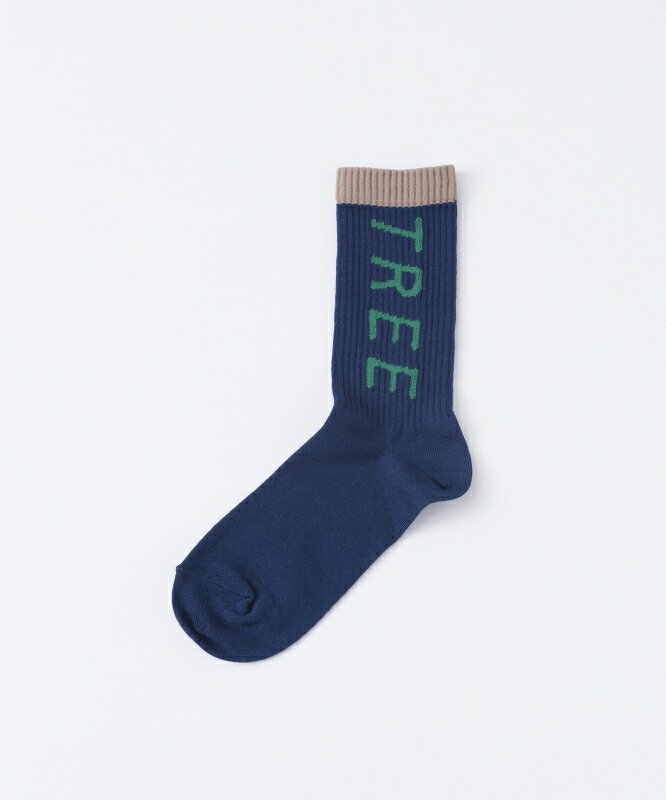 トリコテ 靴下 レディース 【SALE セール】Tricote | ロゴソックス (navy) | ソックス 靴下 ロゴ