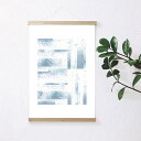 LACE & STRIPES | FRAGMENT PRINT (blue) | A4 アートプリント / ポスター【メール便送料無料】