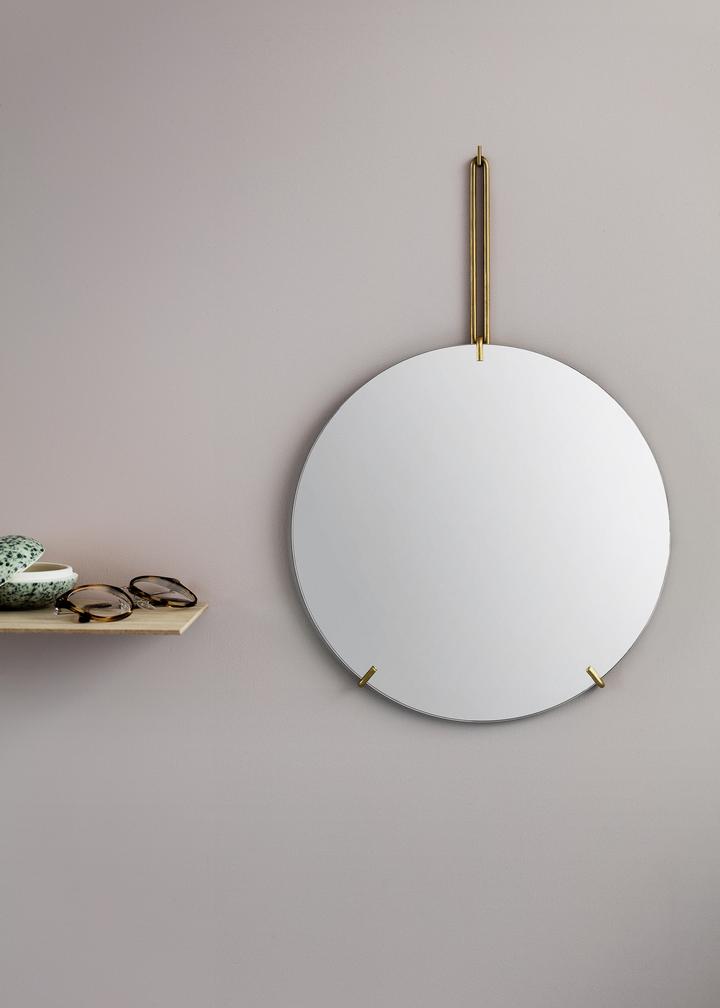 MOEBE | WALL MIRROR (brass) | 30cm | ウォールミラー/鏡【ムーベ 北欧 デンマーク インテリア 壁掛け】