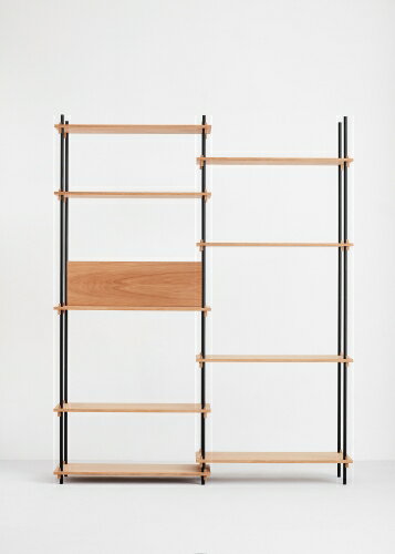 【お取り寄せ商品/納期約2ヶ月】MOEBE (ムーベ) | SHELVING SYSTEM | DOUBLE H200 (oak) | オークシェルフ【ムーベ 北欧 デンマーク インテリア】