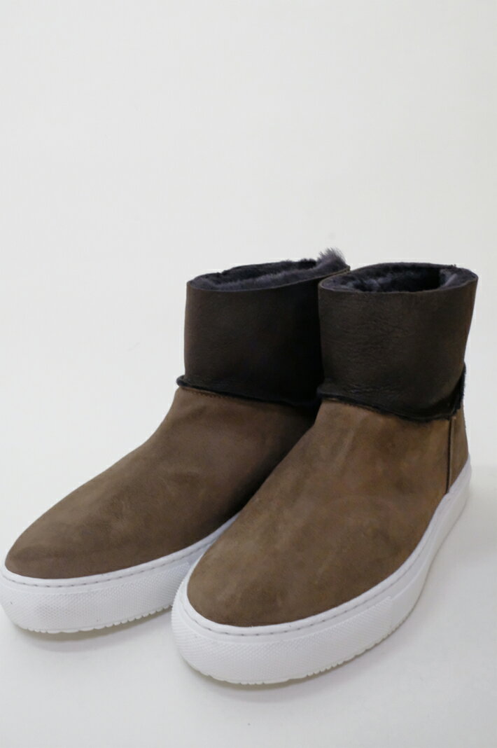 【SALE セール】Dell Arte デラールテ | mouton sneaker boots taupe | スニーカーブーツ 38 24cm 