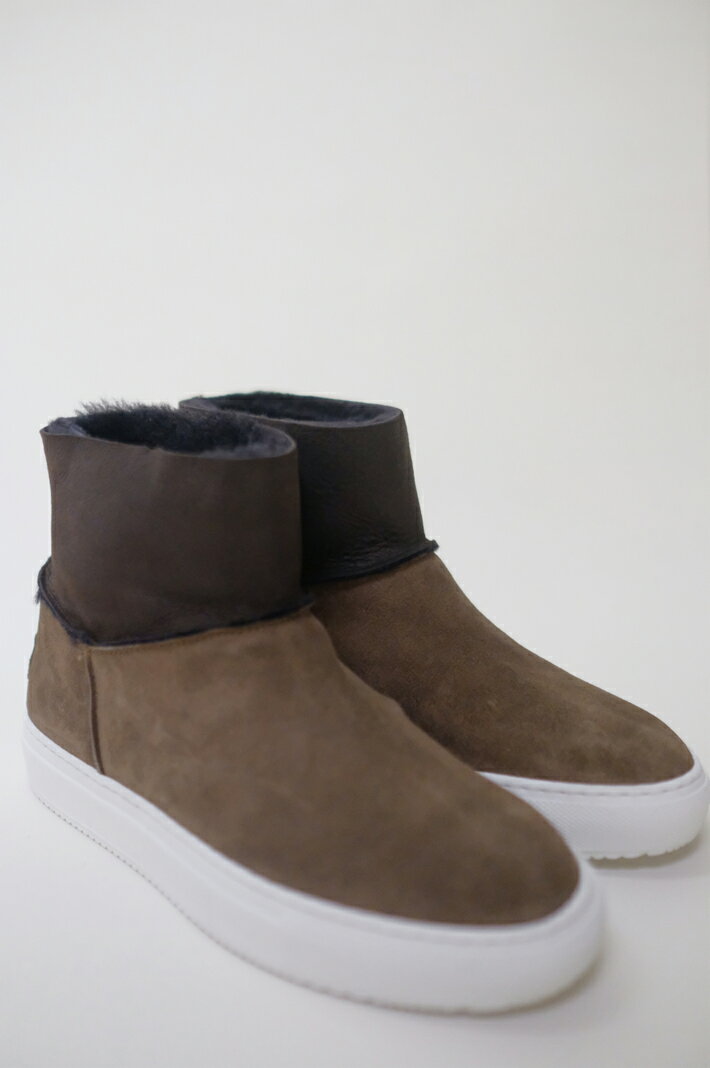 【SALE セール】Dell' Arte (デラールテ) | mouton sneaker boots (taupe) | スニーカーブーツ 38 (24cm)