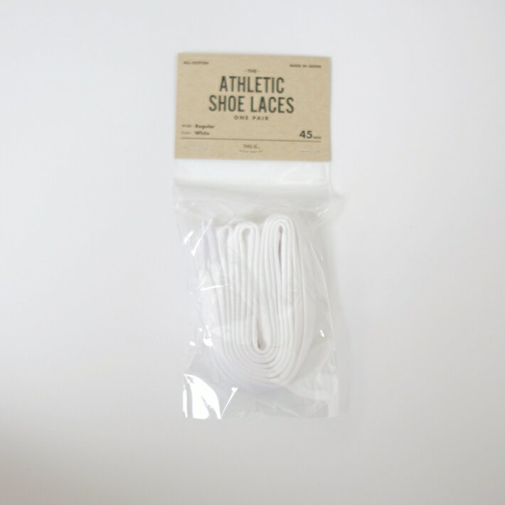 This is... All-Cotton Athletic Shoelaces (white) シューレース 【靴紐 おしゃれ シューズアクセサリー】