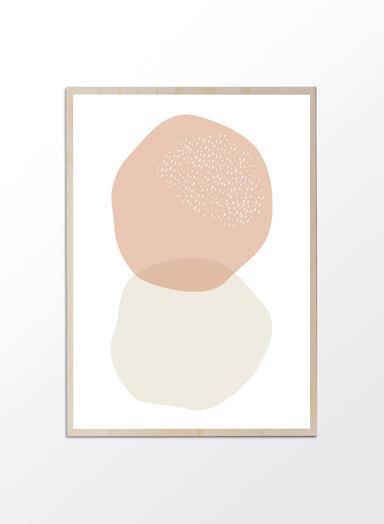 PROJECT NORD | PASTEL CIRCLE SHAPES | アートプリント/ポスター (50x70cm)【北欧 デンマーク シンプル おしゃれ】