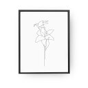 【SALE セール】LOVELY POSTERS | LILY BRANCH PRINT | A3 アートプリント/ポスター【北欧 シンプル おしゃれ】
