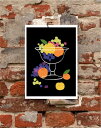 ANEK | Still Life - Grapes & Lemons and Oranges | アートプリント/ポスター (50x70cm)【北欧 カフェ ...