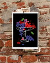 【オーダーメイド】ANEK | Still Life - Grapes & Cherries | アートプリント/ポスター (50x70cm)【北欧 カフェ レ...