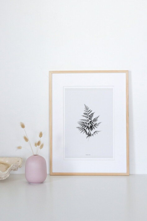 MICUSH | BLACK AND WHITE FERN ART PRINT | アートプリント/ポスター (30x40cm)【北欧 シンプル インテリア おしゃれ】の商品画像 2
