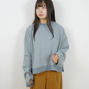 【SALE セール】KELEN (ケレン) | Rollup Sleeves Tops "Chamy" (smoke blue) | トップス【レディース スモークブルー 長袖 秋冬】