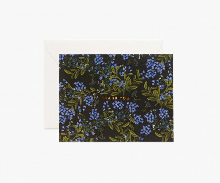 RIFLE PAPER CO. | CORNFLOWER THANK YOU (GCT045) | グリーティングカード