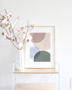 dear musketeer | CIRCLES ABSTRACT GREEN PRINT | A3 アートプリント/ポスター【北欧 シンプル インテリア おし...