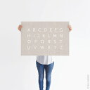 dear musketeer | SCANDI ALPHABET | A2 アートプリント/ポスター【北欧 シンプル インテリア おしゃれ】