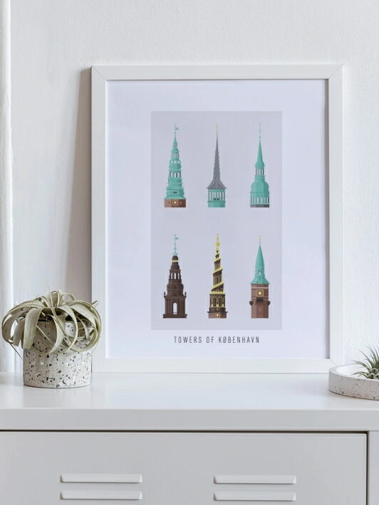 PROJECT NORD | 6 TOWERS OF COPENHAGEN POSTER | アートプリント/ポスター (50x70cm)