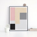 LOVELY POSTERS | RECTANGLE & GEOMETRIC ART | アートプリント/ポスター (50x70cm)【北欧 シンプル おしゃれ】