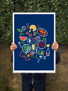 ANEK | Picnic is a state of mind (blue) Art Poster | アートプリント/ポスター (50x70cm)【北欧 カ...