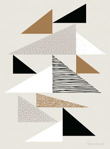 ELOISE RENOUF | TAPESTRY TRIANGLES NATURAL | A4 ȥץ/ݥڥ᡼̵ ̲ ץ  ƥꥢ