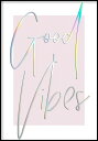 GLAM POSTERS | GOOD VIBES REAL HOLO POSTER | アートプリント/ポスター (30x40cm)【北欧 リビング インテリ...