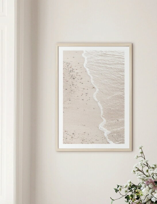 NOUROM | BEIGE SAND #2, YSTAD BEACH, SWEDEN | アートプリント/ポスター (50x70cm)【北欧 シンプル ミニマル インテリア おしゃれ】