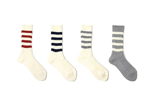 デカ 靴下 レディース 【再入荷】decka -quality socks- | Heavyweight Socks / Stripes | ソックス【デカ 靴下 シンプル かわいい ストライプ プレッピー】