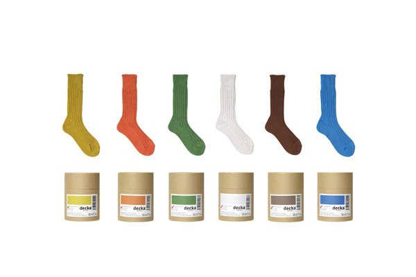 decka -quality socks- Cased heavy weight plain socks -1st collections- ソックス【デカ 靴下 シンプル かわいい 無地】