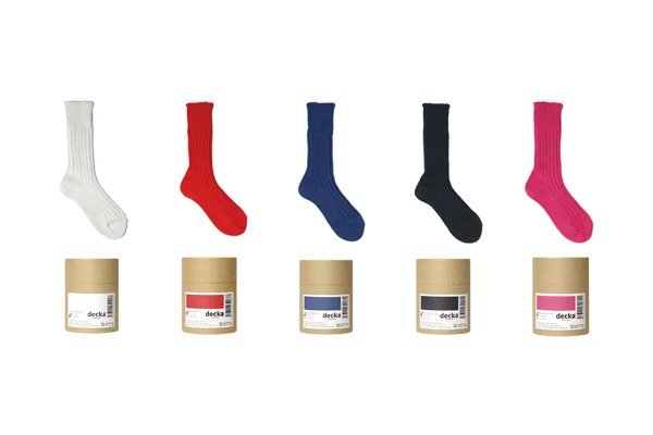 decka -quality socks- Cased heavy weight plain socks -2nd collections- ソックス【デカ 靴下 シンプル かわいい 無地】