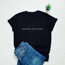 【SALE セール】Vim Tees Tomorrow never comes T-shirt Tシャツ (M/Lサイズ)【タイポグラフィ ミニマリスト】