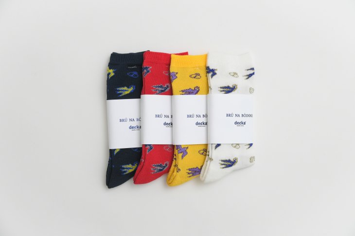 decka -quality socks- x BRU NA BOINNE | Pile Socks / Swallow | ソックス