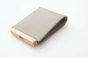 yuruku (ユルク) Wood Plate Folder Half Wallet (gray) 財布 カウレザーウォレット 送料無料 シンプル 国産 ショートウォレット レディース メンズ 皮 本革 ギフト 誕生日プレゼント 父の日プレゼント お誕生日 シンプル ナチュラル 雑貨 北欧