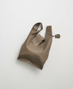 ハンドバッグ REN | ゴートベロア・レジブクロミニ (smoke grey) | バッグ【送料無料 レン 無地 シンプル レザーバッグ】