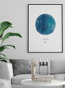 【SALE セール】PROJECT NORD | PISCES WATERCOLOUR 魚座 | アートプリント/ポスター (50x70cm)【北欧 インテリア...