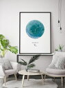 楽天北欧雑貨と音楽 HAFEN ハーフェン【SALE セール】PROJECT NORD | SCORPIO WATERCOLOUR 蠍座 | アートプリント/ポスター （50x70cm）【北欧 インテリア ウォーターカラー 水彩 星座 さそり座】