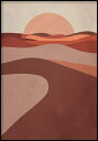 GLAM POSTERS | DESERT SUNSET POSTER | アートプリント/ポスター (50x70cm)【北欧 リビング インテリア】