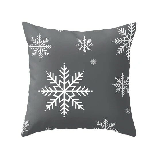 LATTE HOME | SNOWFLAKE GREY CUSHION COVER | NbVJo[ y[֑  mg[ rOz